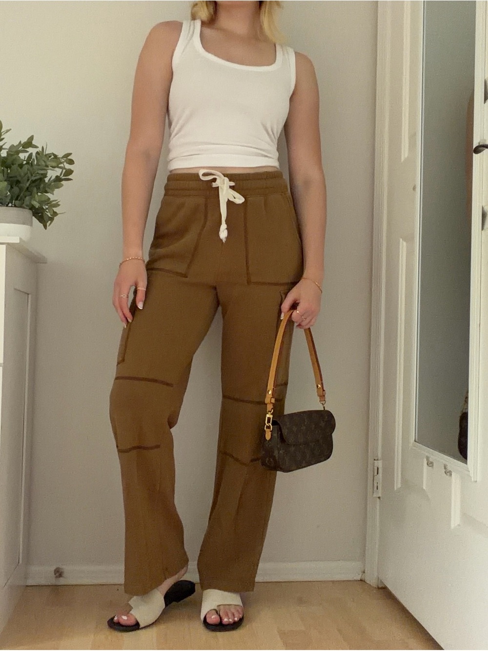 Urban Outfitters Brown Straight Leg Cargo Pants